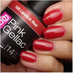 Profesionalus ilgalaikis gelinis lakas Pink Gellac Lipstick Red 15 ml