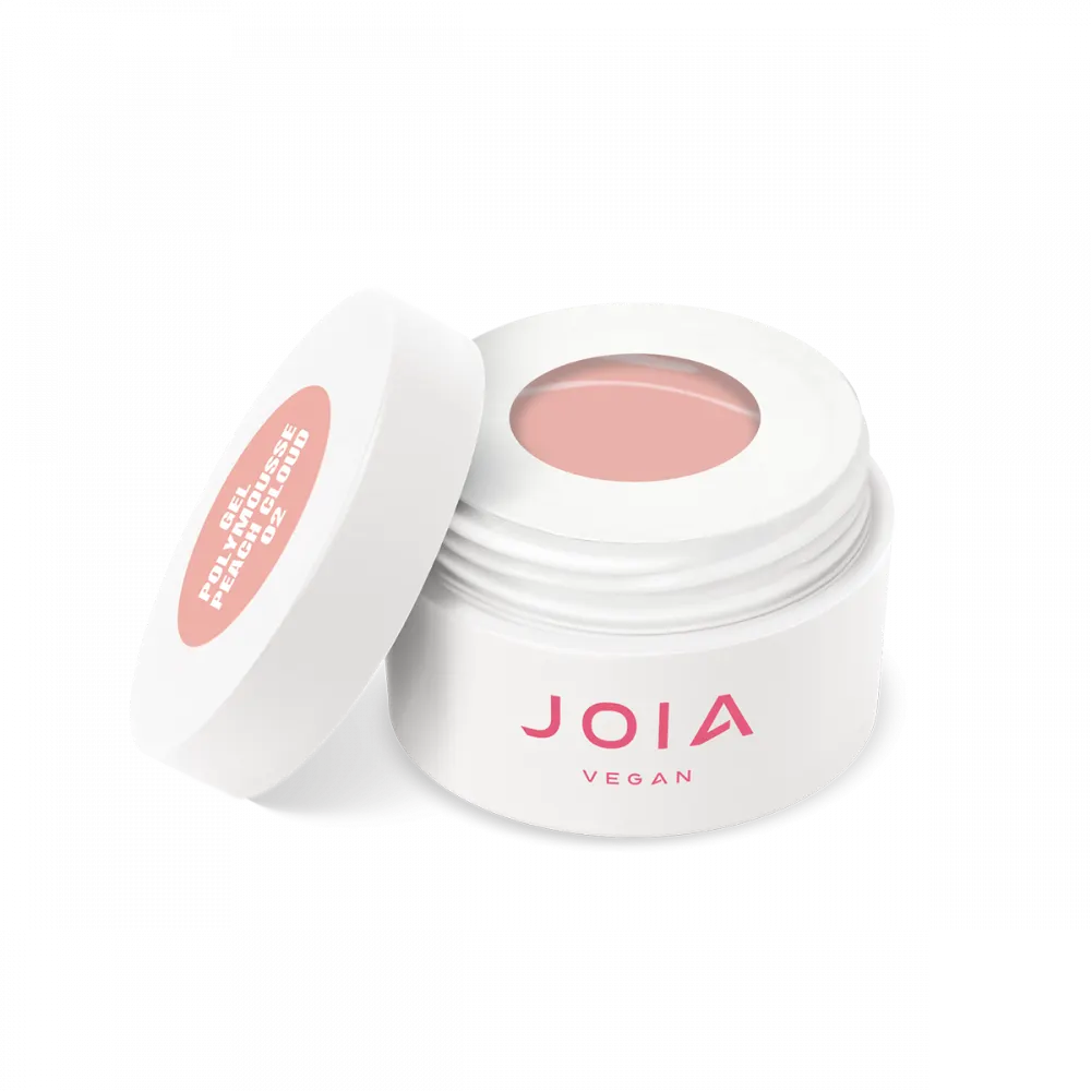 polymousse-gel-02-peach-cloud-joya-15ml-open-t-1000x1000 Joia vegan Polymousse gelis Peach Cloud 02, 30ml - Image 1