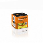 Kerman keičiamos pedikiūro disko dildės – XS, Ø 10 mm, baltos, ypač patvarios, minkštos, 150 gr.