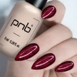 Gelinis nagų lakas PNB SHOCK EFFECT 08 Burgundy 8 ml - Image 3