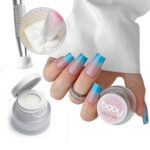 Geliniai dažai nagų dekoravimui Clavier Nailsology Baby Boomer 3 In 1 Paint Gel Ombre Art Stamps R09