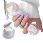 Geliniai dažai nagų dekoravimui Clavier Nailsology Baby Boomer 3 In 1 Paint Gel Ombre Art Stamps U04