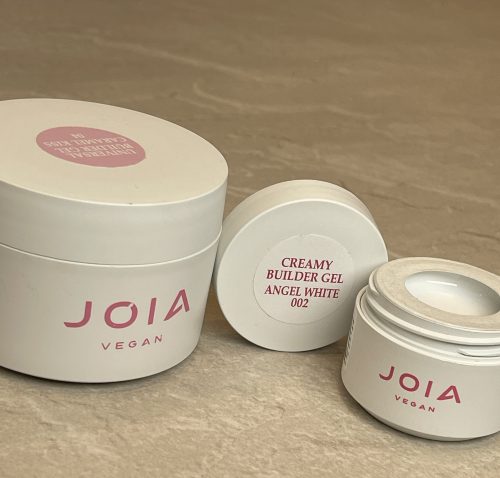 Statybinis gelis  JOIA vegan Creamy Builder Gel JOIA vegan, Angel White, 15ml photo review